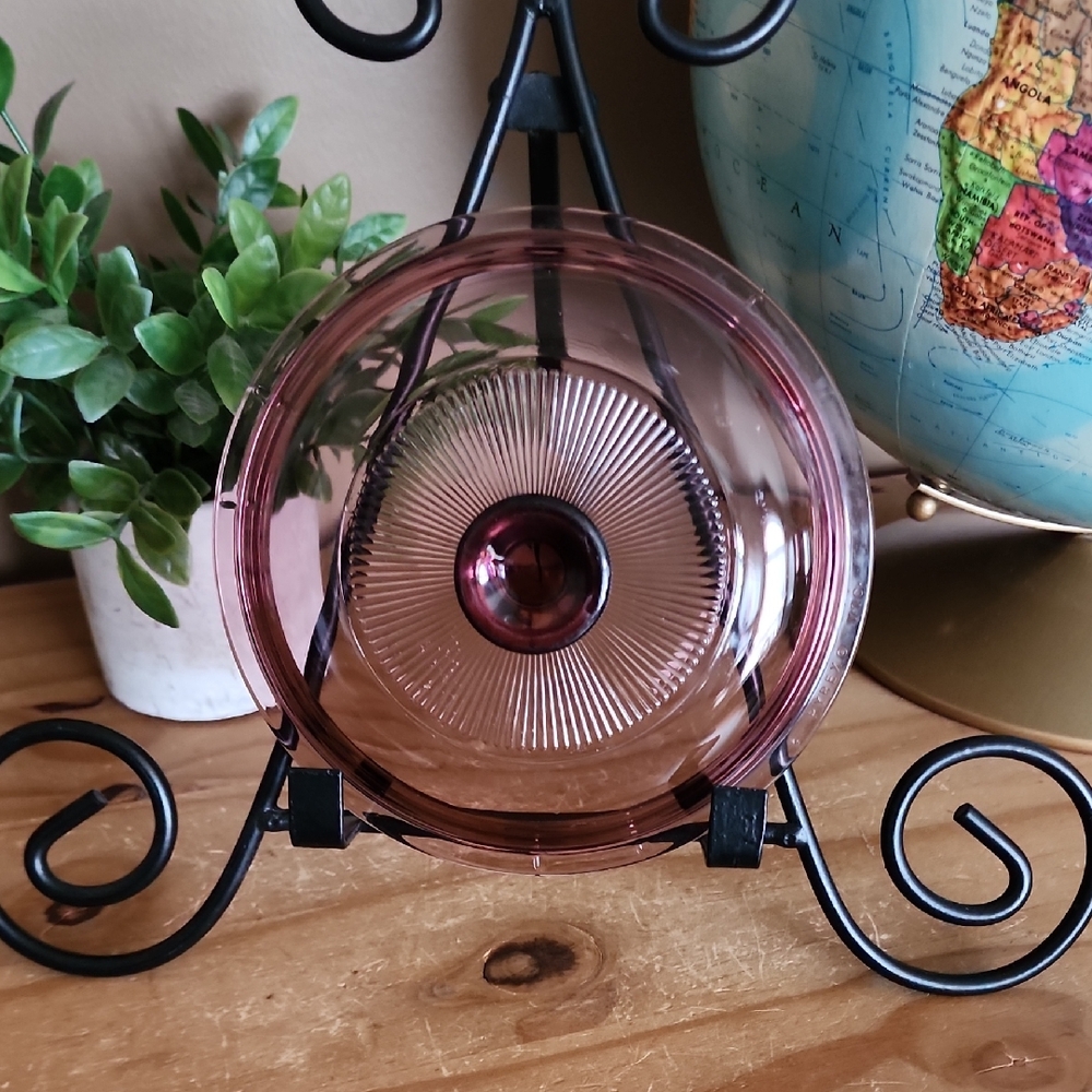 Vintage Pyrex Visions V1C Cranberry Replacememt Lid